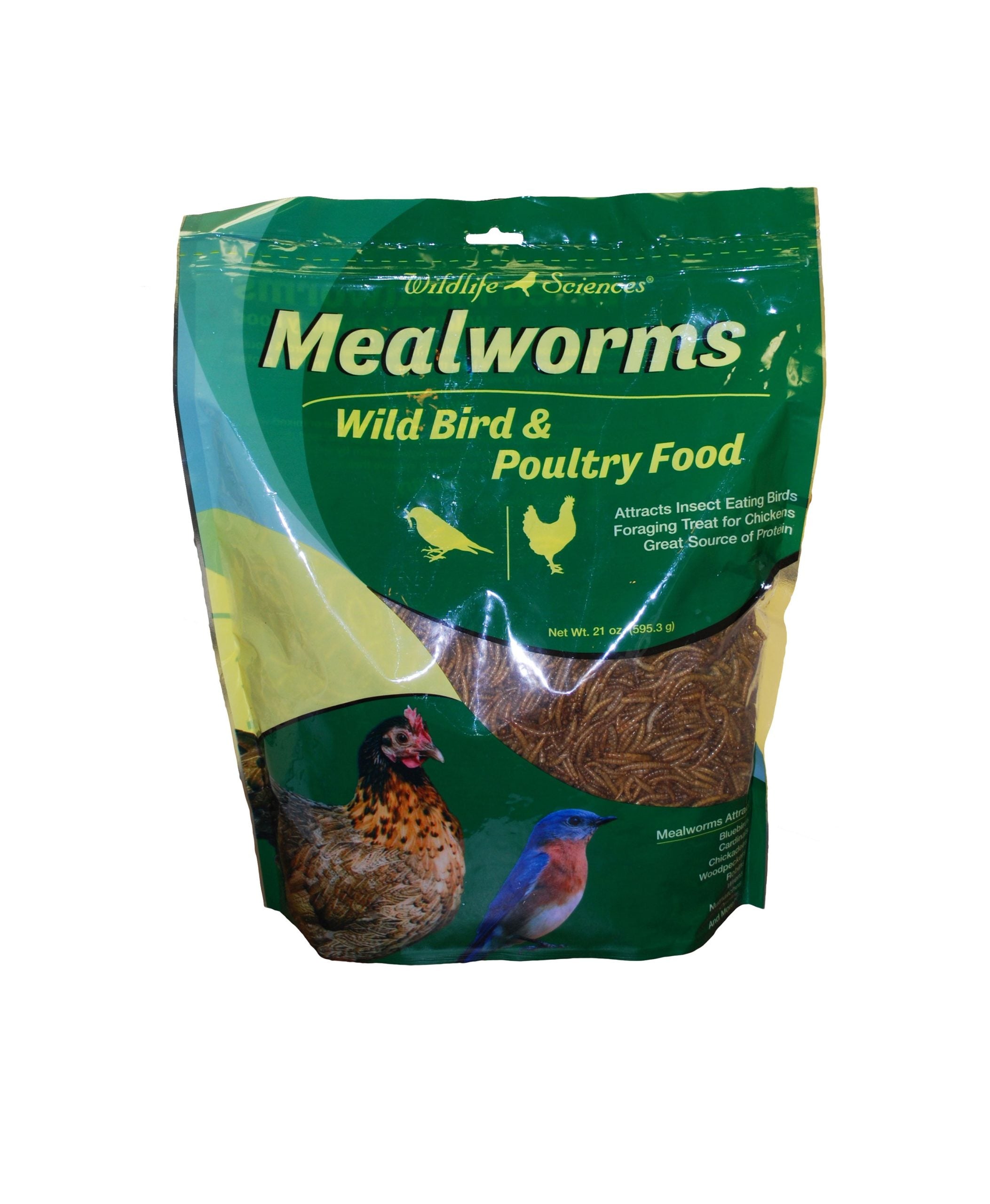 Mealworms for wild birds - Dried 21 oz. Bag image 0