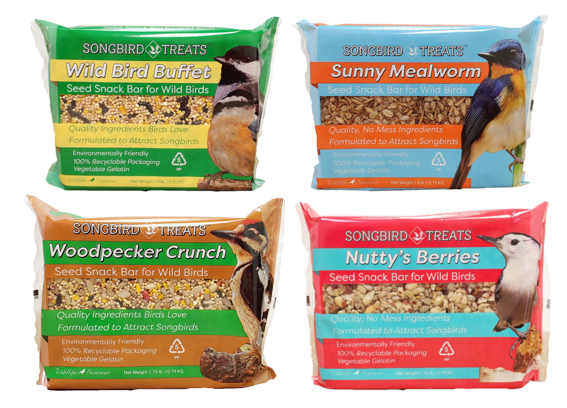 Seed Cake Variety Pack - 4 Seed Bars Variety Pack 1.5-2 lb Each image 0