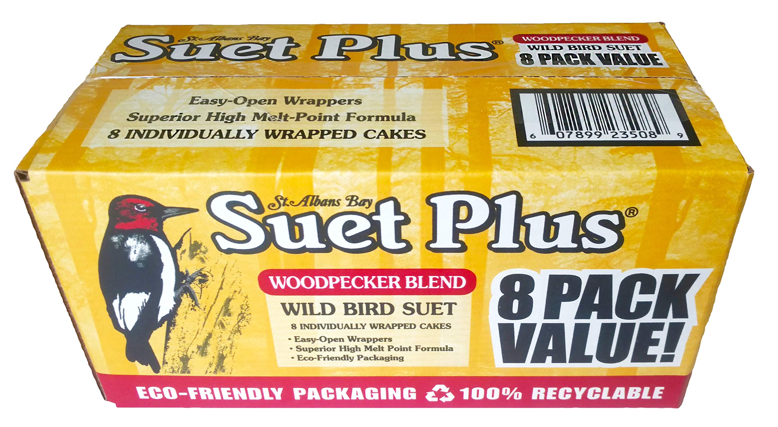 ST. ALBANS BAY SUET PLUS Suet Cake 15 Pack | 11 oz. Suet Cakes for Wild Birds|