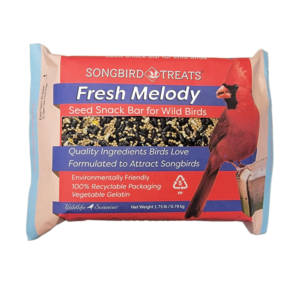 Songbird Treats Seed Bars | 8 Pack of 1.75-2 lb Bird Seed Cakes for Wild Birds