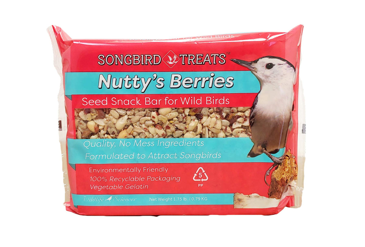 Songbird Treats Seed Bars | 8 Pack of 1.75-2 lb Bird Seed Cakes for Wild Birds