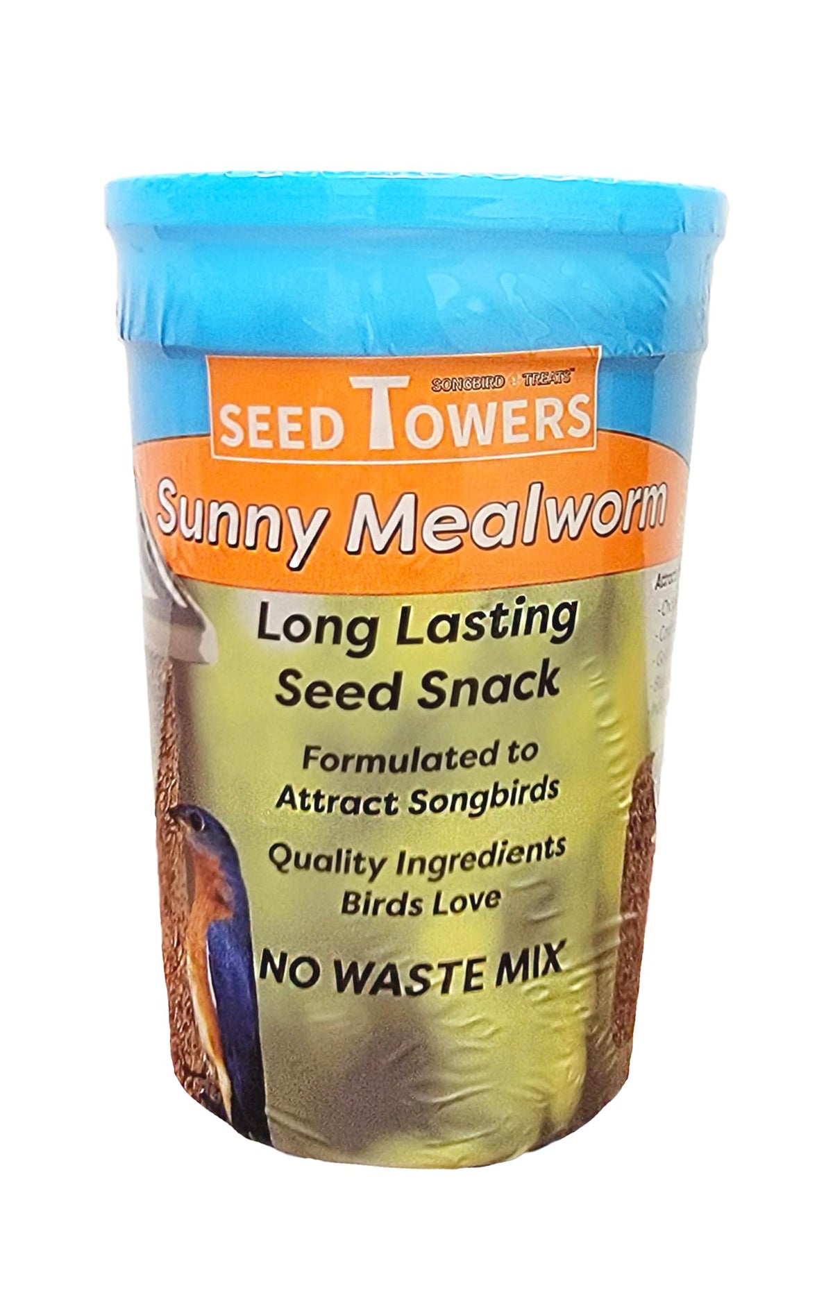 Wildlife Sciences Songbird Treats Seed Tower 2 Packs | Bundle of 2 | 1.5-2 lb Seed Log Towers for Wild Birds