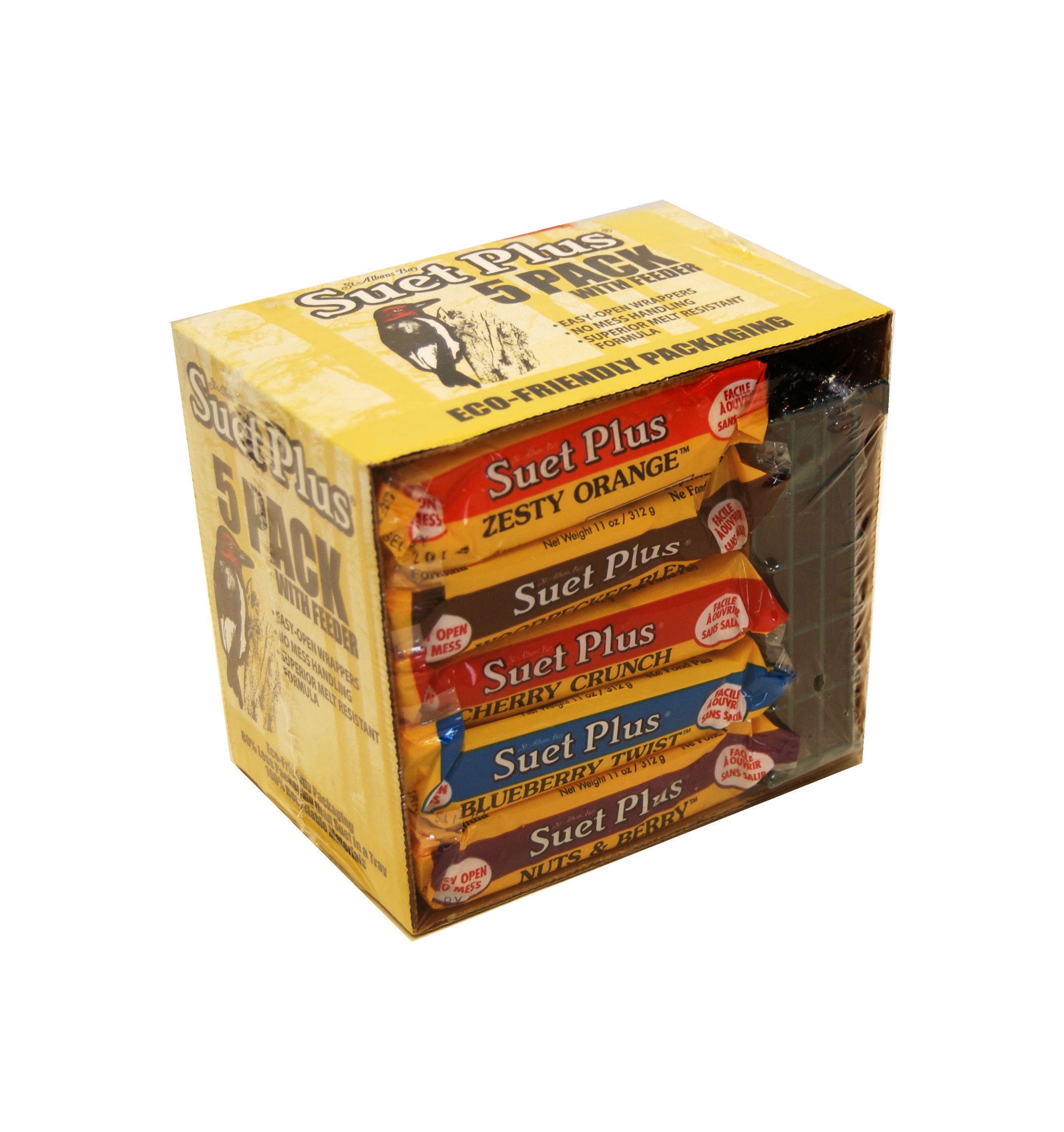 Suet Cake Combo 5 Pack With Feeder FatBird