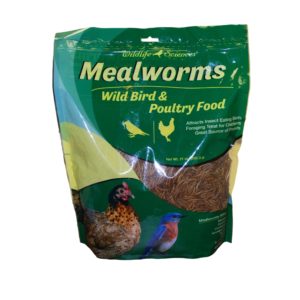 Dried Mealworms for Birds and Chickens in 21 oz bag